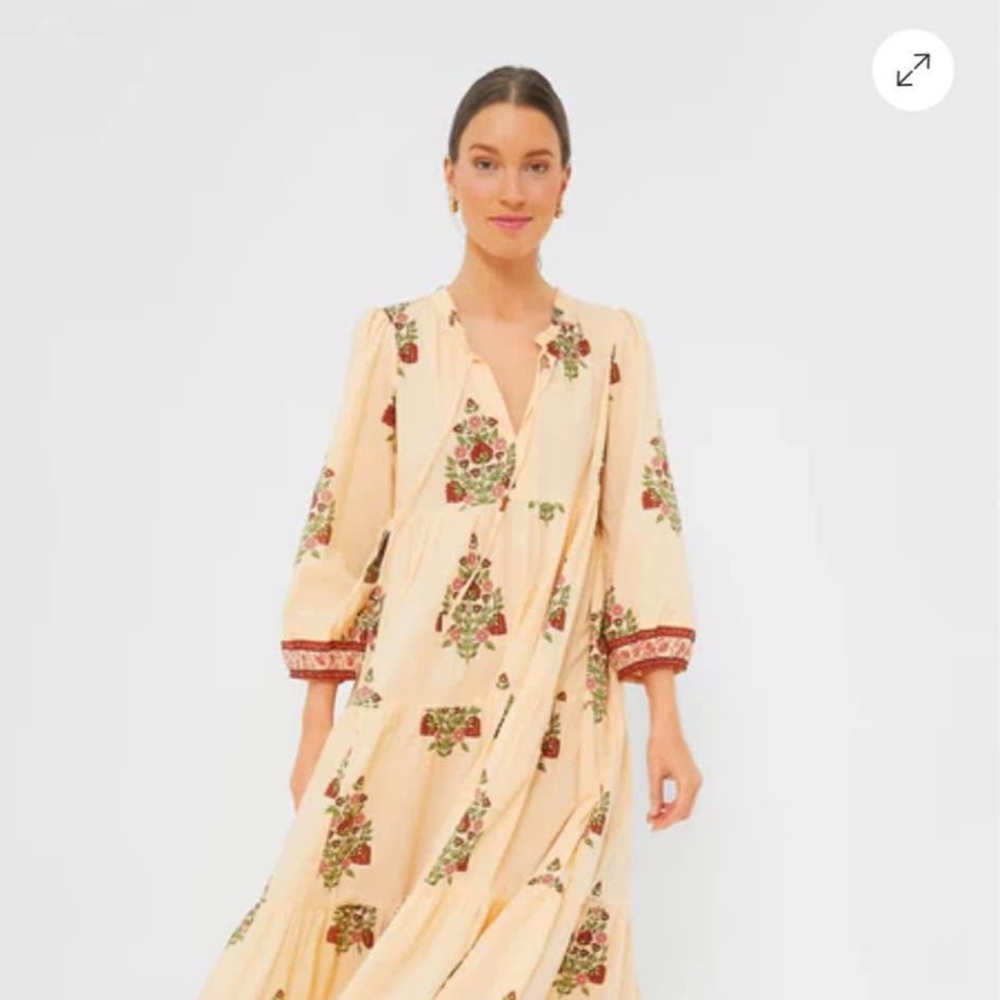 Tuckernuck Floral Cream Maxi Dress